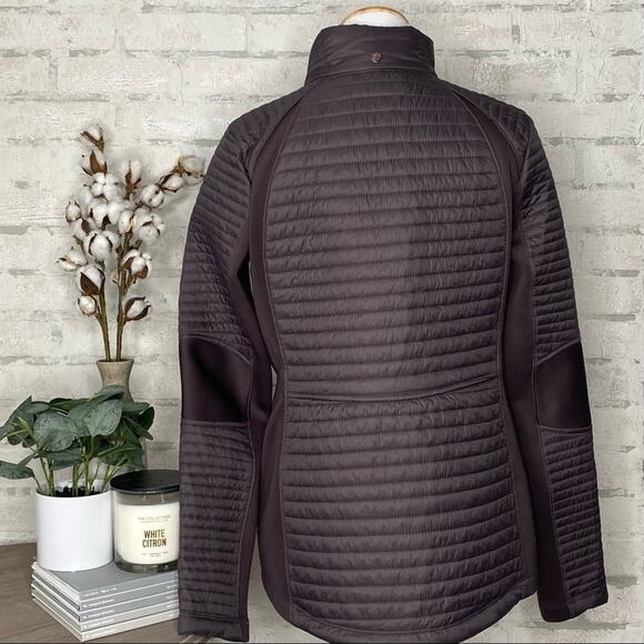 CALIA by Carrie Underwood | Purple Athleisure Hybrid Puffer Full Zip Jacket - Picture 4 of 4